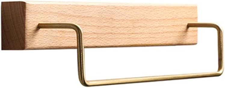 Solid Wood Towel Bar Bathroom Rack Organizer