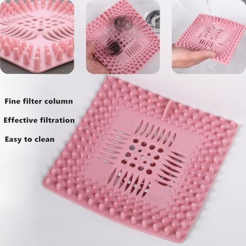 4 Pack Hair Catcher for Sink Shower Bathtub Drain