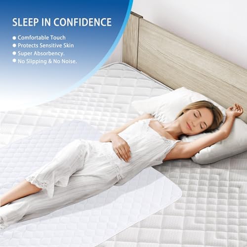 Brosive Washable Bed Pads 72x36 for Adults Kids Dogs