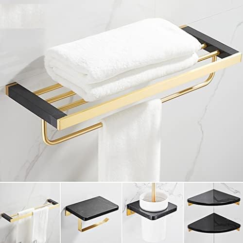 ANNBKA Black Marble Bathroom Hardware Set