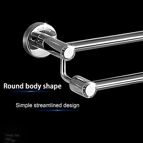 TiStm Wall Mounted Round Towel Rail 30Cm-110Cm Stainless Steel