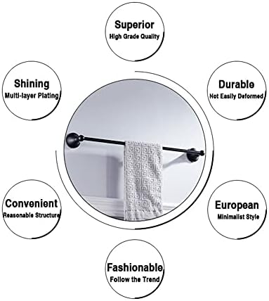 ANNBKA Modern Towel Bar with Gold Chrome Finish