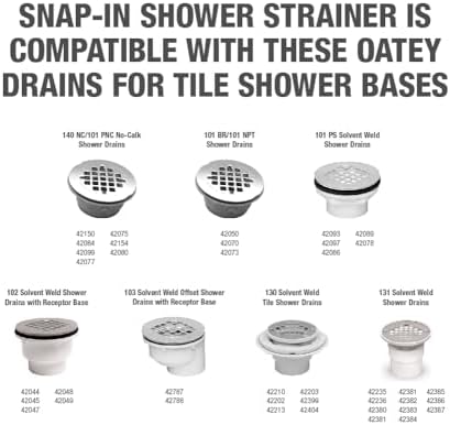Oatey 4-14 In Snap-Tite Strainer