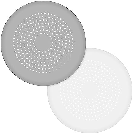 2 Pack Silicone Drain Cover Hair Catcher with Strong Suction Cups