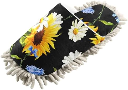 Sinestour Mop Slippers with White Yellow Design