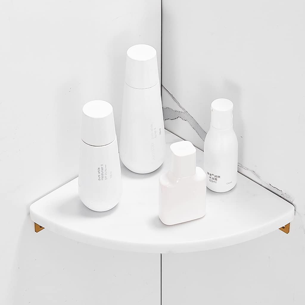 Marble Bathroom Shelf Set with Towel Bar and Hook