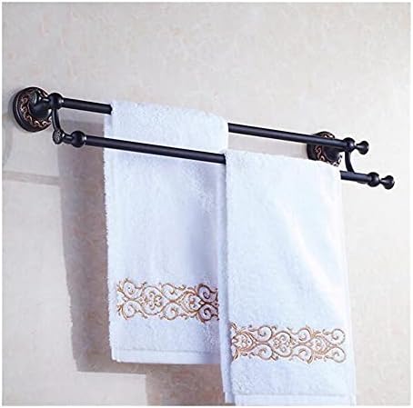 ANNBKA Antique Brass Towel Bar 60cm Single Wall Mounted