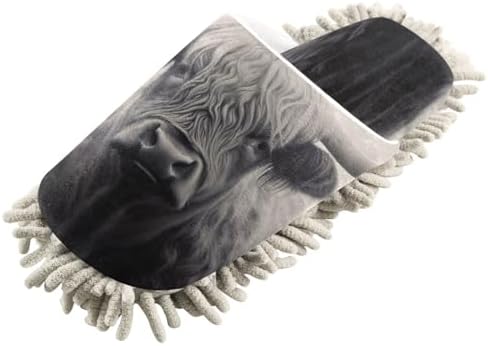 Zhirexin Microfiber Mop Slippers for Men Women