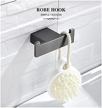 ANNBKA Gray Double Towel Bar Set for Bathroom