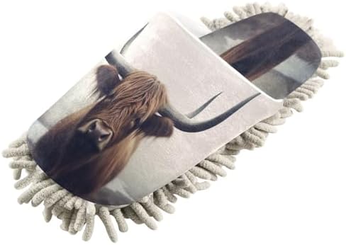 Zhirexin Mop Slippers for Men Women Comfortable Cleaning Shoes