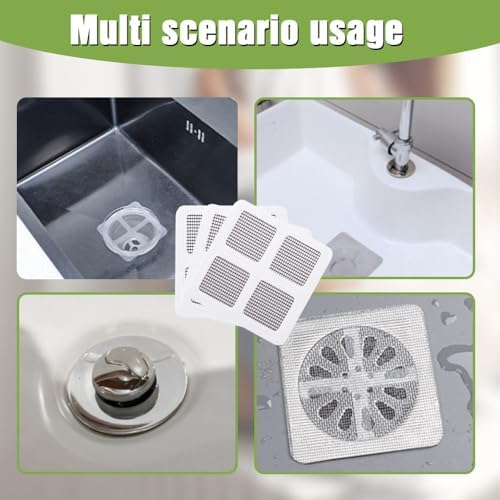 Yilia 4x4 Floor Drain Hair Catcher Stickers 10PCS