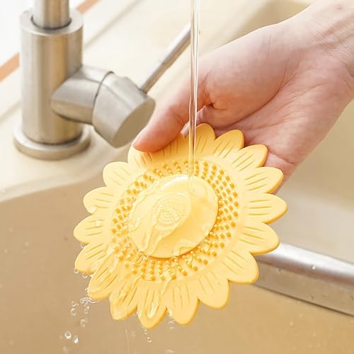 GMBYLBY Hair Catcher Drain Cover Protector Silicone Bath Tub Stopper