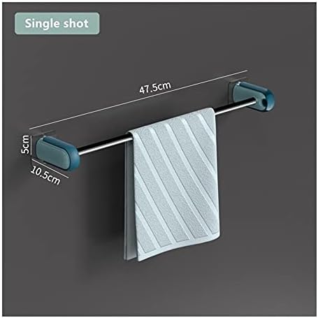 Adjustable Double Towel Bar No Drilling Wall Mounted