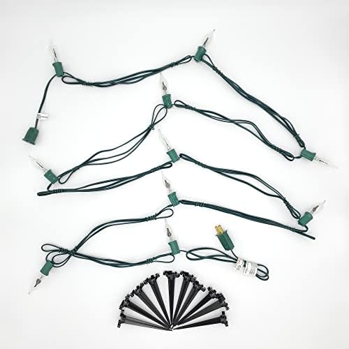 Lumabase Pathway Lights with 10 Flickering Orange Bulbs 1