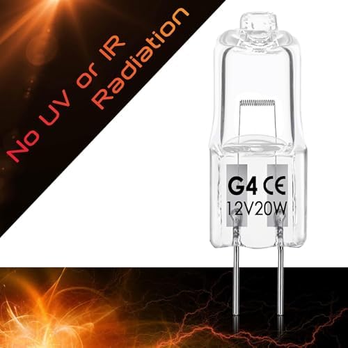 Snnalosses G4 Halogen 12V 20W Warm White Bulb 12 Packs