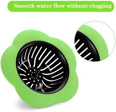 2 Pcs Kitchen Sink Strainer with Stain Resistant Design