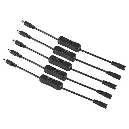 5PCS Black DC Light Bar Switch Connector