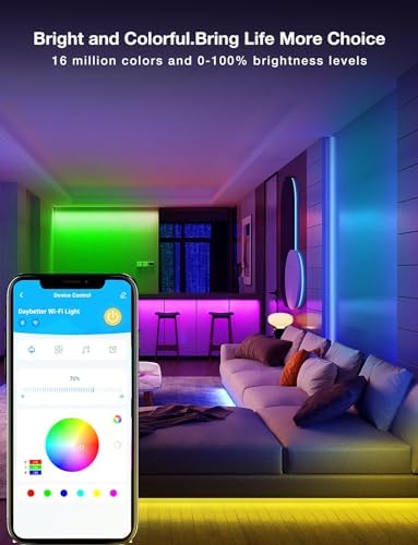 DAYBETTER Smart WiFi LED Strip Lights 50ft2