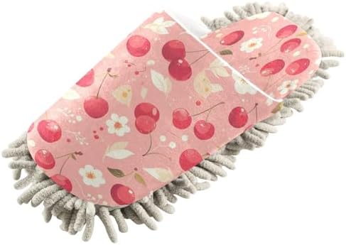 Zhirexin Vintage Cute Cherry Cleaning Slippers
