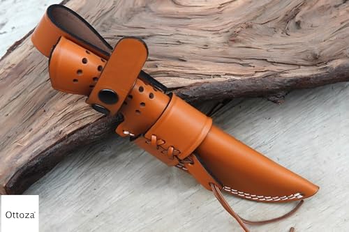 Ottoza Premium Top Grain Leather Knife Sheath for Belt 1