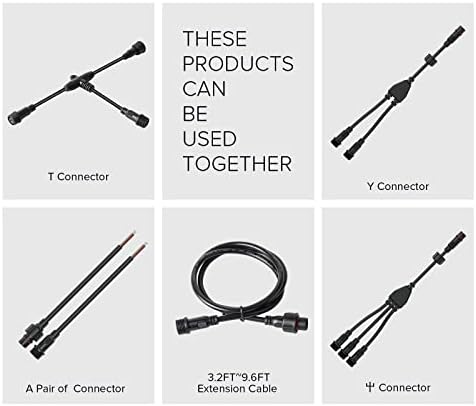 BTF-LIGHTING 4 Pin IP65 Connector with 20AWG Wire