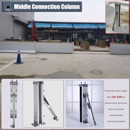 Flood Protection Barriers 39inch High Reusable for Garage Doors 1