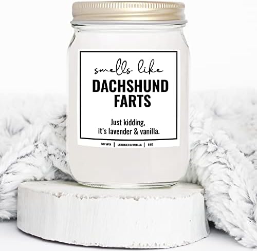 YouNique Designs Dachshund Candle 8 Oz Lavender Vanilla