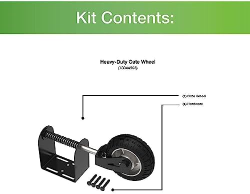 Barrette Outdoor Living 73044963 Heavy-Duty Gate Wheel Black