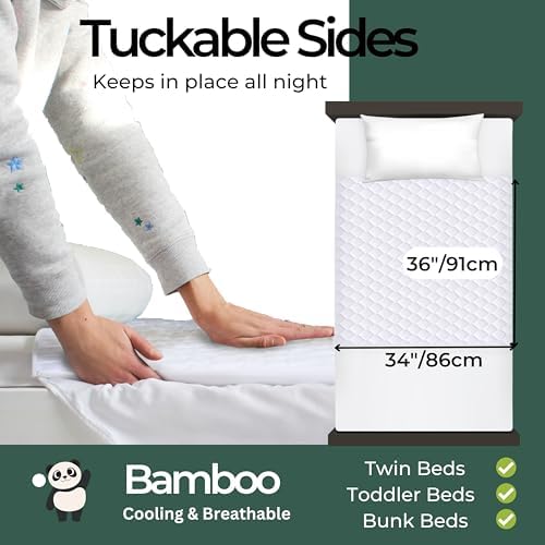 Hygge Sheets Organic Reusable Bed Pads - 100 Waterproof Twin Size