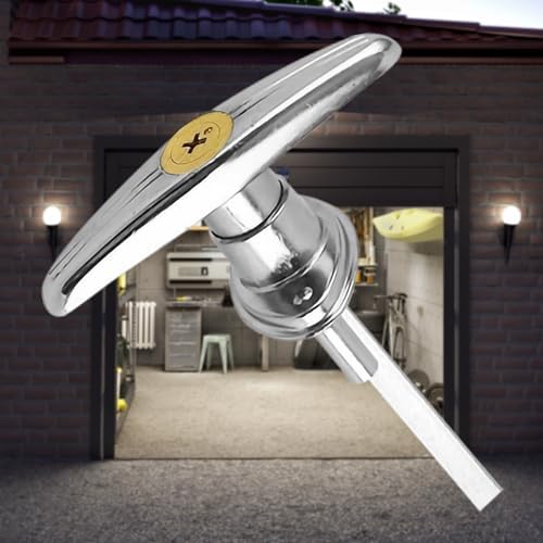Garage Door Lock T Handle with 4 Keys Replacement Kit