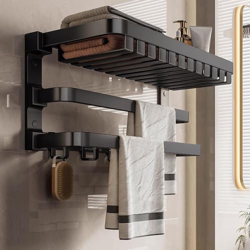 ANNBKA 3-Layer Aluminum Wall Mounted Towel Rack