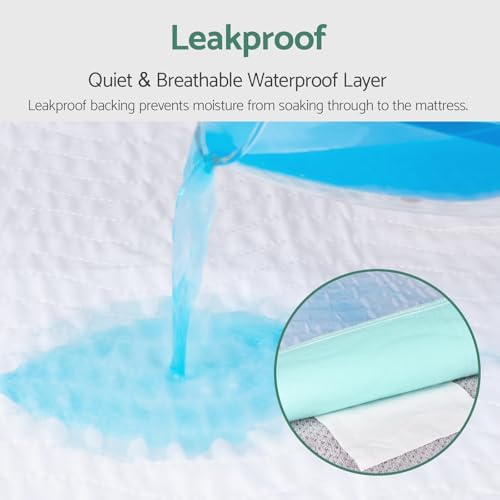 CoolShields Waterproof Bed Pads Queen 60 x 36 Reusable