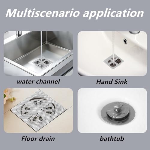 30Pcs Disposable Hair Catcher Drain Sticker for Bathroom Shower Sink