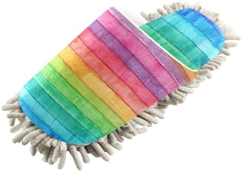 Zhirexin Colorful Stripes Cleaning Slippers 1