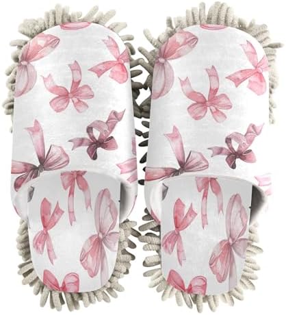 Zhirexin Butterfly Microfiber Mop Slippers for Men Women