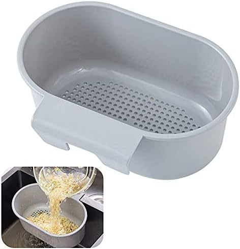 Kitchen Sink Drain Strainer Basket with Dry Wet Separation - Grey