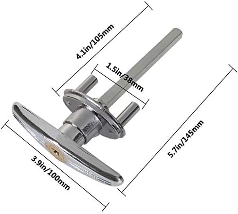 SENENQU 2 Pack Garage Door T Handle Lock 1