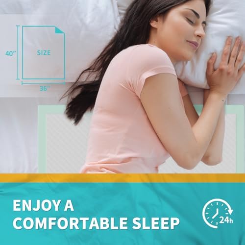 MILDPLUS Extra Large Disposable Bed Pads 40X36