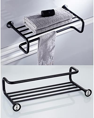 ANNBKA Black Bronze Towel Holder Wall Mounted 1