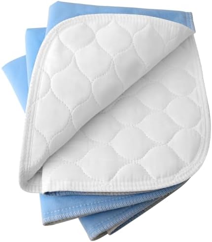 4-Layer Ultra Soft Quilted Bed Pads 18 x 24 3 Pack