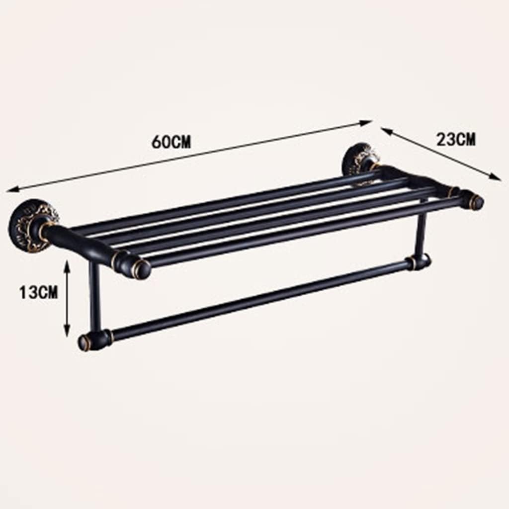 ANNBKA Black Gold Foldable Towel Bar