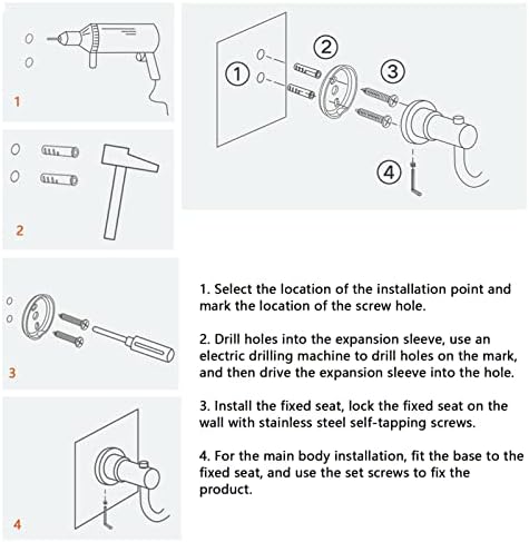Stainless Steel Wall Mounted Towel Bar for Bathroom and Kitchen
