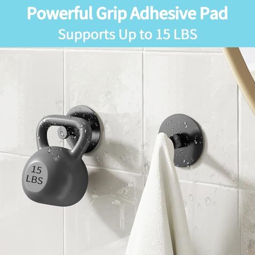 STWWO Adhesive Hooks 4PCS No Damage for Walls