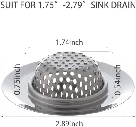 hoyuwak 2 PCS Bathtub Drain Strainer with Mirror Design