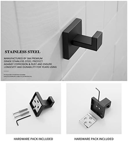 ANNBKA Matte Black Bathroom Accessories Set 1