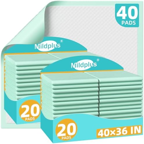 MILDPLUS Extra Large Disposable Bed Pads 40X36