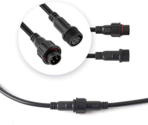 BTF-LIGHTING 4 Pin IP65 Connector with 20AWG Wire