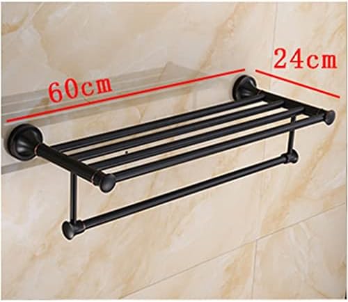 ANNBKA Black Bronze Towel Bar Wall-Mounted Bathroom Holder