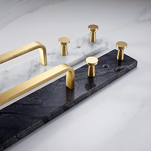 Black Marble Towel Bar with 2 Hooks No Drill Wall Mount 1