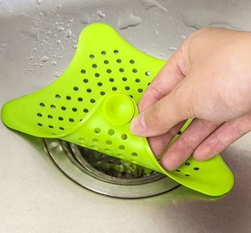 4 PCS Starfish Hair Catcher for Bath and Kitchen Drain